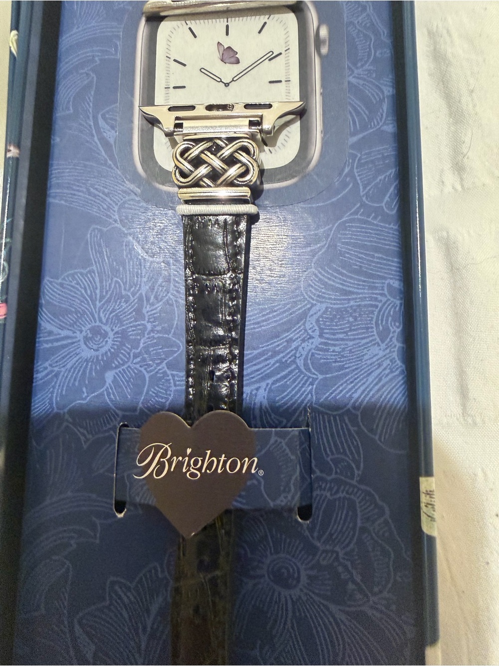 NWT Brighton Interlok Reversible Leather Brown & Black Smartwatch Band ($128) - Picture 4 of 7